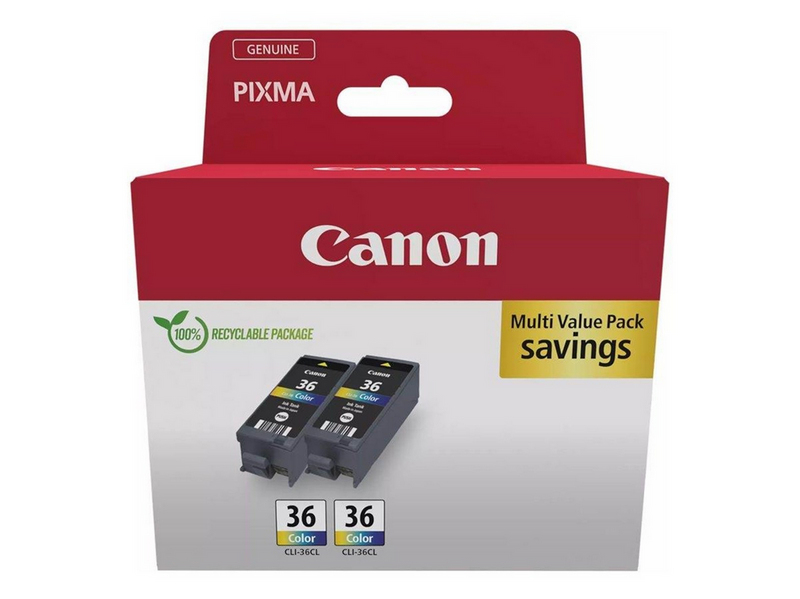 Canon CLI-36 / 1511B025 3-Color Twin Pac