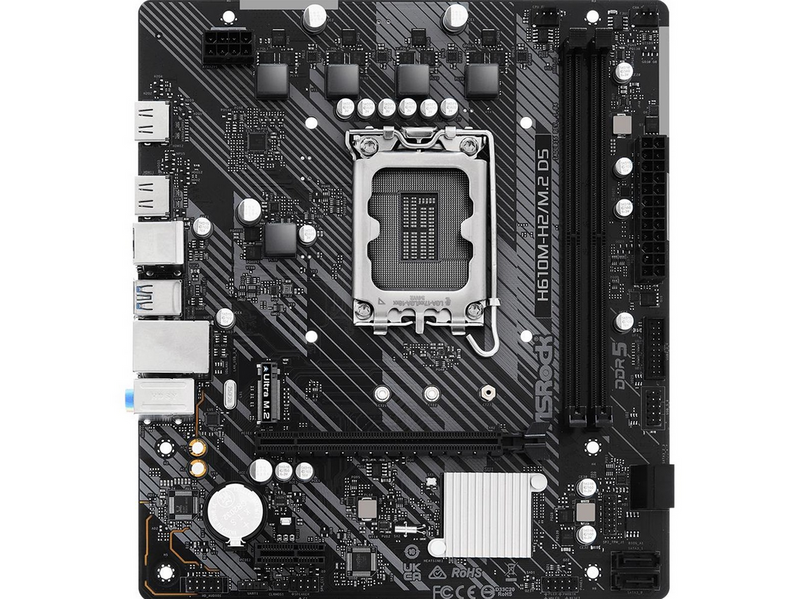 ASRock H610M-H2/M.2 D5 Mainboard - Intel H610 - Intel LGA1700 - DDR5 RAM -
