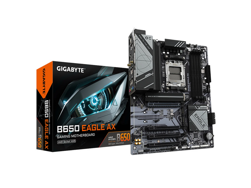 GIGABYTE B650 EAGLE AX Mainboard - AMD B650 - AMD AM5 - DDR5 RAM - ATX