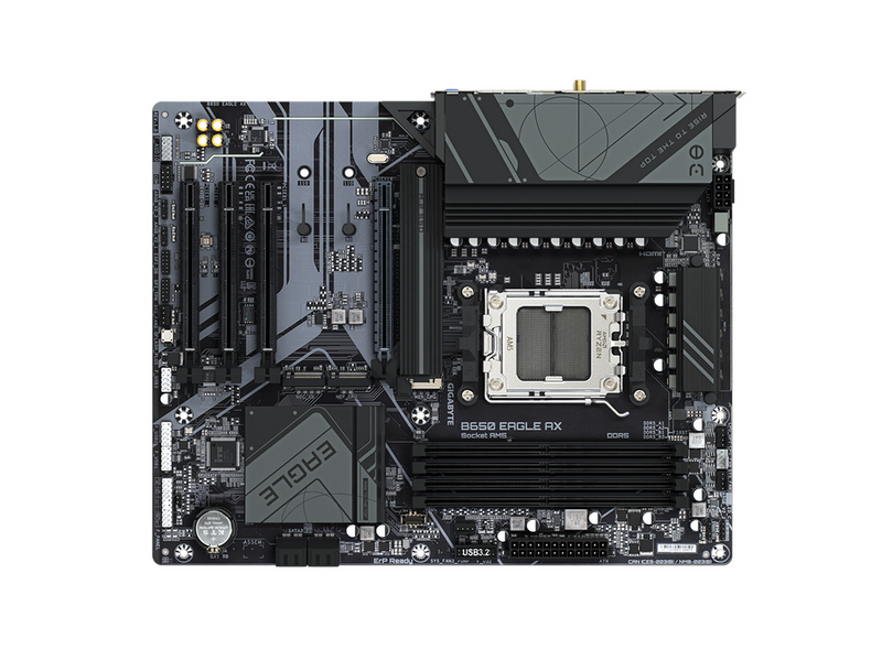 GIGABYTE B650 EAGLE AX Mainboard - AMD B650 - AMD AM5 - DDR5 RAM - ATX
