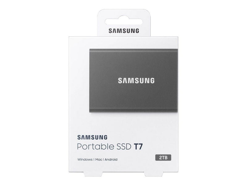Samsung Portable SSD T7 - 4TB - Grau - Extern SSD - USB 3.2 Gen 2