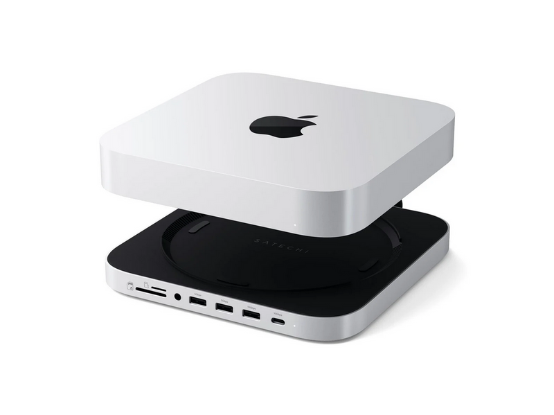Satechi Stand & Hub For Mac Mini / Studio With NVMe SSD Enclosure