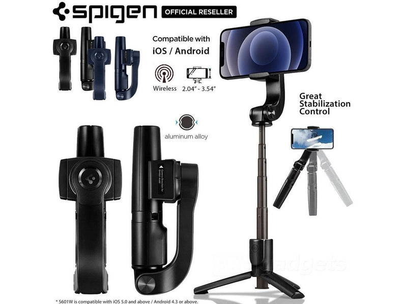 Spigen Gimbal SelfieStick S610W Tripod - black