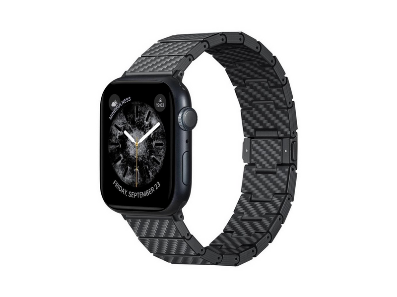 PITAKA Carbon fiber strap black - AW Ultra 2/1(49mm) 9/8/7 (45mm)/6/SE/5/4