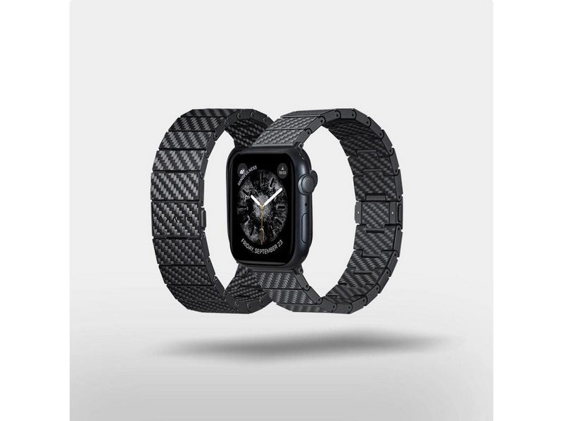 PITAKA Carbon fiber strap black - AW Ultra 2/1(49mm) 9/8/7 (45mm)/6/SE/5/4