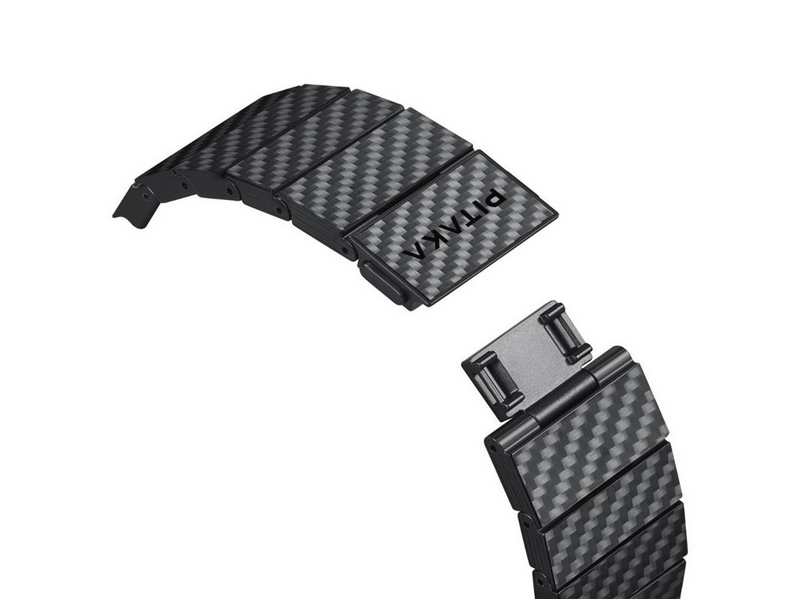 PITAKA Carbon fiber strap black - AW Ultra 2/1(49mm) 9/8/7 (45mm)/6/SE/5/4
