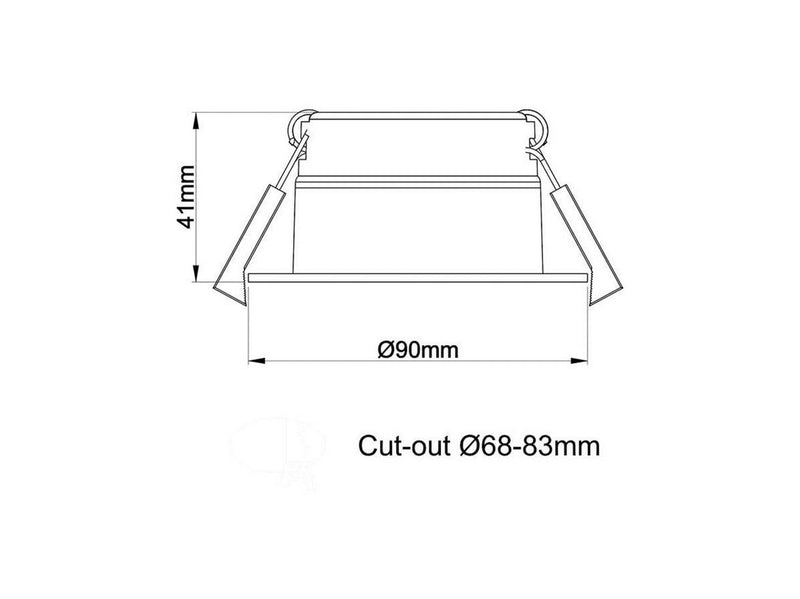HiluX D8 Tilt360 - Full Spectrum LED Recessed spot - Ra97 - 2700K - White