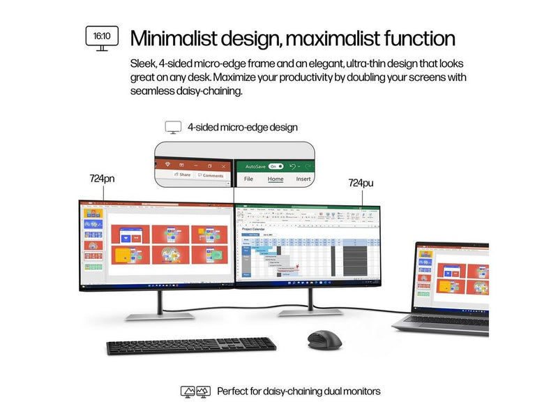 24" HP Series 7 Pro 724pn - 1920x1200 - 100Hz - IPS