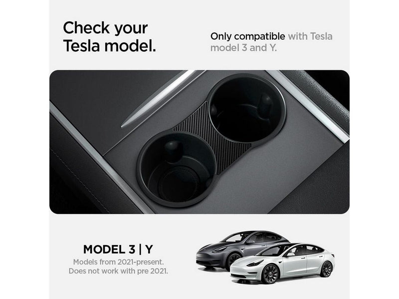 Spigen Tesla Center Console Cup Holder Insert (2021/2022) - black - Model Y/3