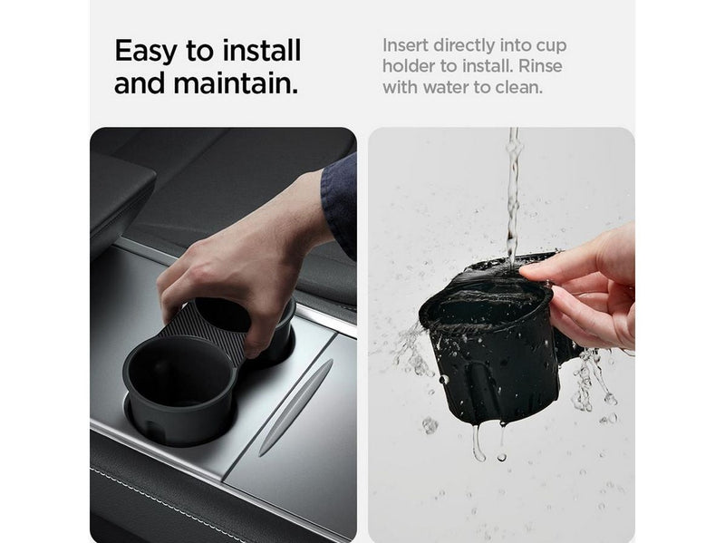 Spigen Tesla Center Console Cup Holder Insert (2021/2022) - black - Model Y/3