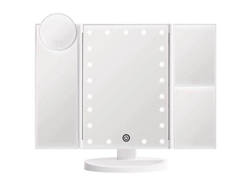 UNIQ Hollywood trifold make up spejl - hvid