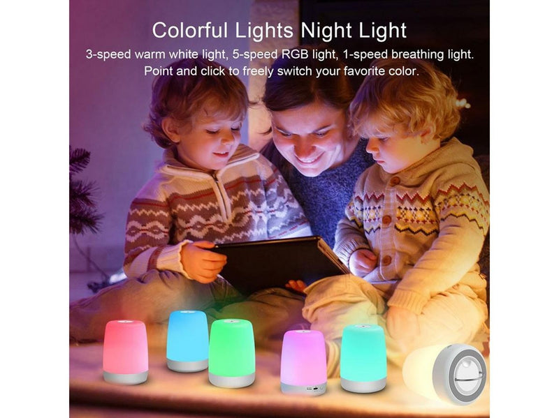 Lippa Baby night lamp with timer function touch 100 hour battery and 9 colours