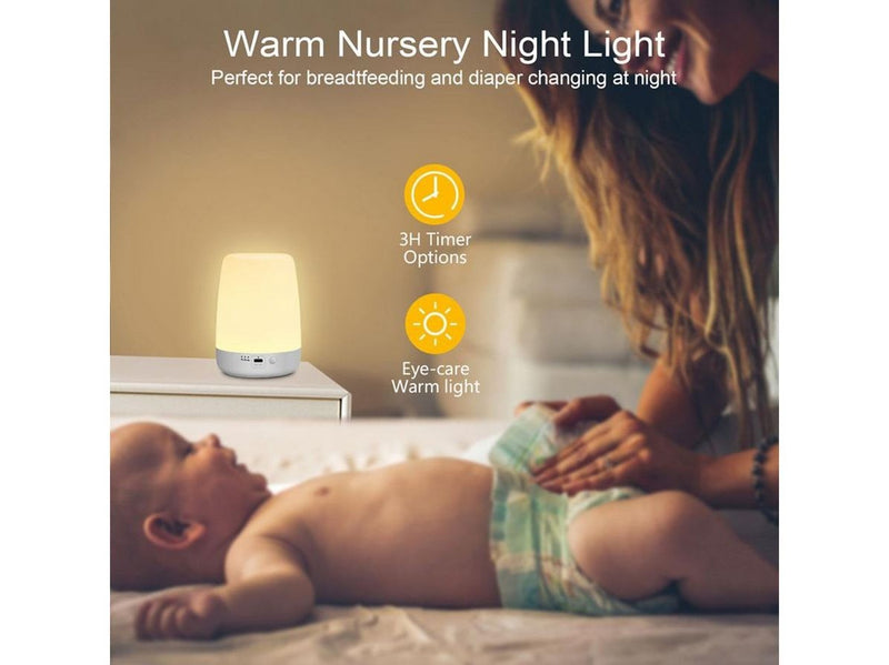 Lippa Baby night lamp with timer function touch 100 hour battery and 9 colours