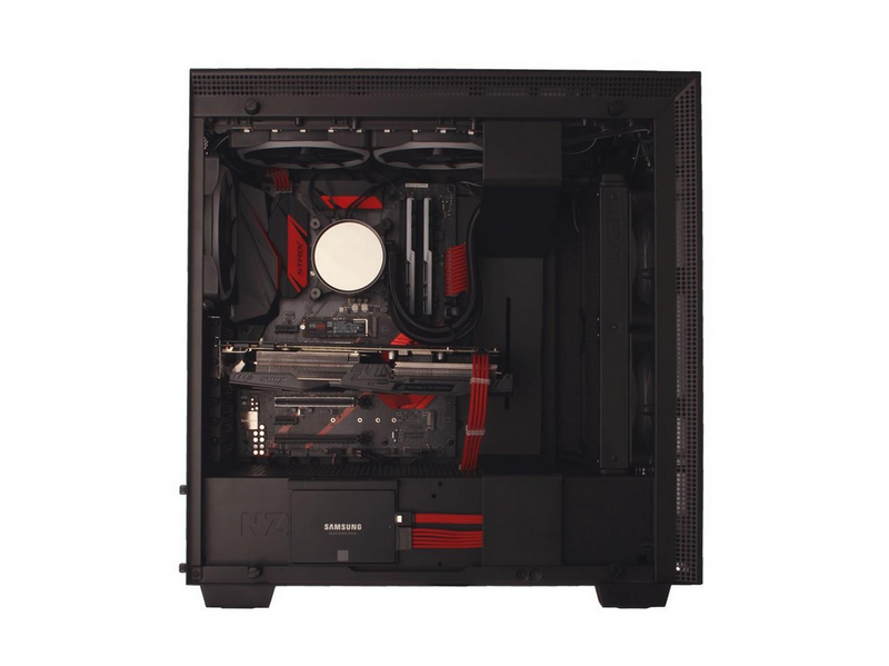 DUTZO Sleeved Power Extention Cable Kit (v2) - Rot