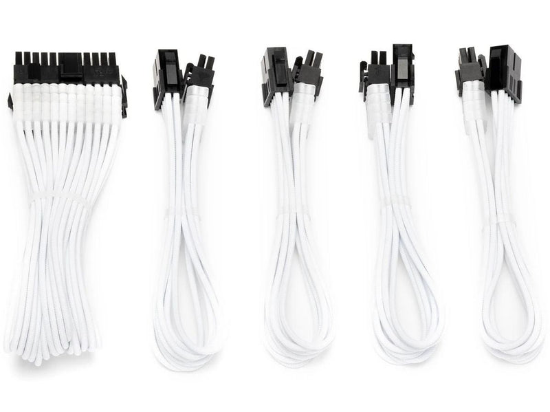 DUTZO Sleeved Power Extention Cable Kit (v2) - Weiß