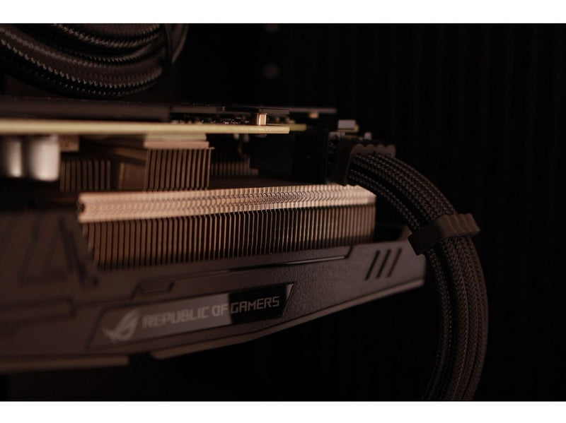 DUTZO Sleeved Power Extention Cable Kit (v2) - Schwarz / Rot