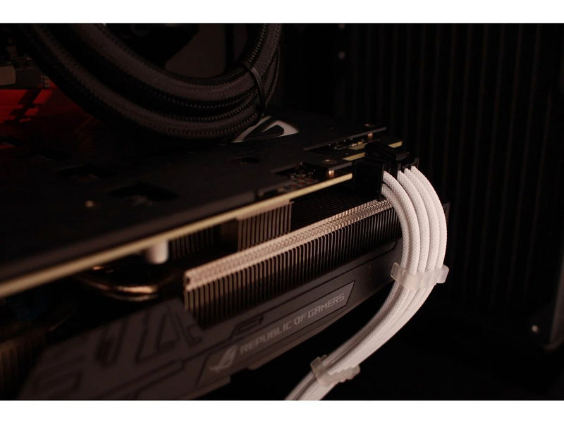 DUTZO Sleeved Power Extention Cable Kit (v2) - Weiß