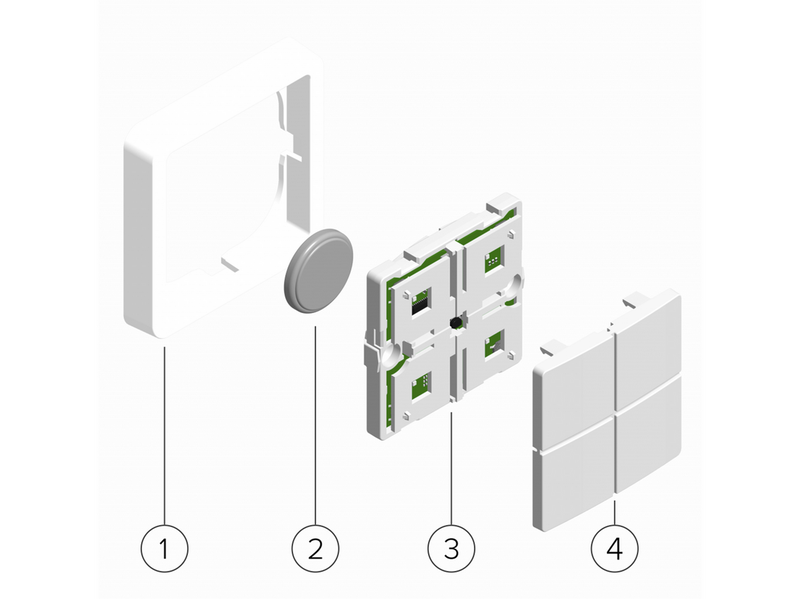 Logic Group Matrix ZBA7140 Z-Wave Smart Batterietaster für FUGA®