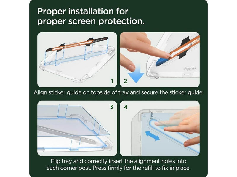 Spigen Tesla EZ Fit Refill Anti Glare Screen Protector 1 Pack - Tesla Model Y