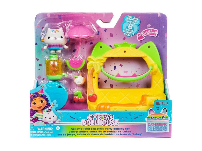Gabby's Dollhouse Cakey’s Fruit Smoothie Balcony Playset