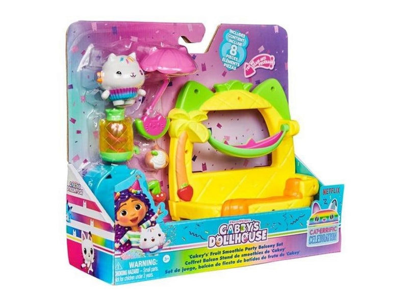 Gabby's Dollhouse Cakey’s Fruit Smoothie Balcony Playset