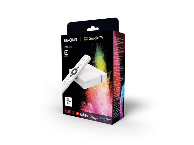 Strong LEAP-S3+ V2 - White - 4K - Google TV box - Dolby Vision Atmos