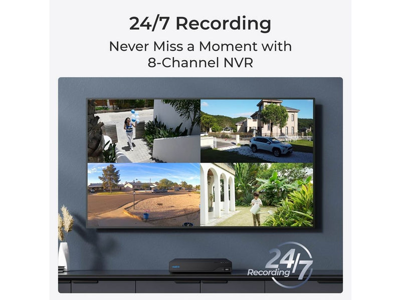 REOLINK NVS8 8-Channel NVR + 2TB HDD