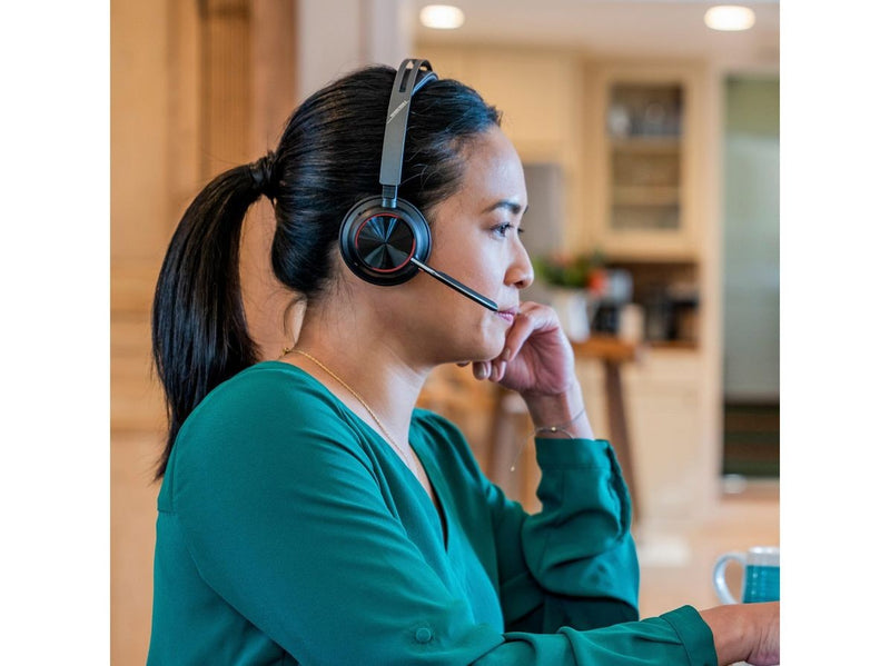 HP Poly Voyager Focus 2 Microsoft Teams Certified USB-C-C Headset +USB-C/A