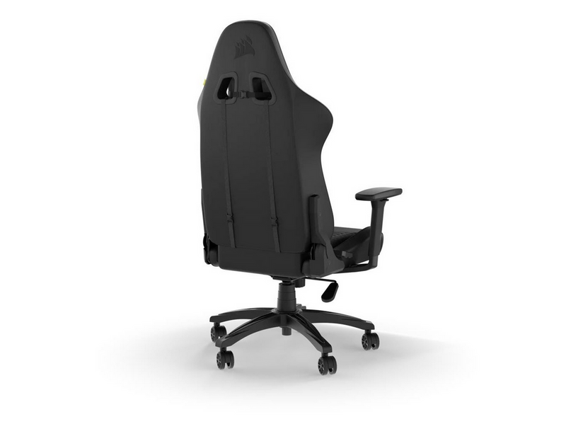 Corsair TC100 Relaxed Gaming Stuhl - Schwarz - Plüsch-Kunstleder - Bis zu 120 kg