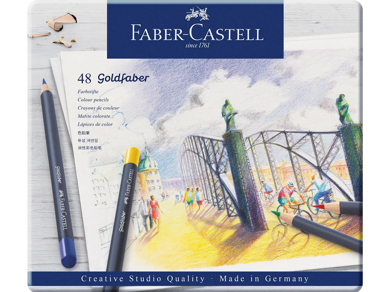 Faber-Castell Farbstift Goldfaber 48-Metalletui