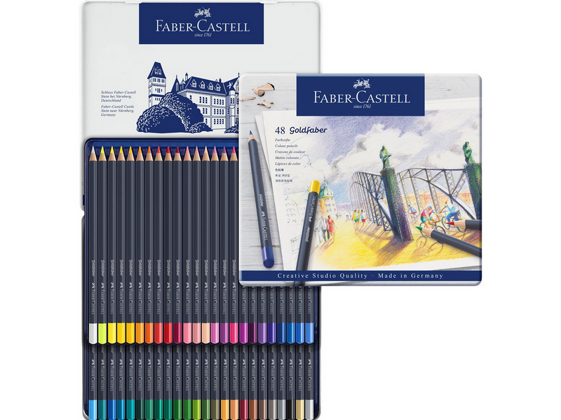 Faber-Castell Farbstift Goldfaber 48-Metalletui
