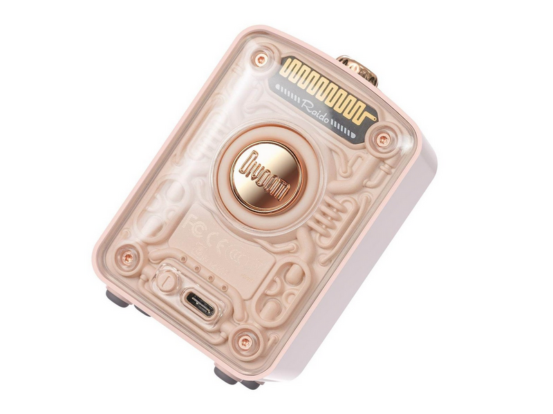 Divoom Fairy-OK Retro Mini Karaoke Speaker - Pink