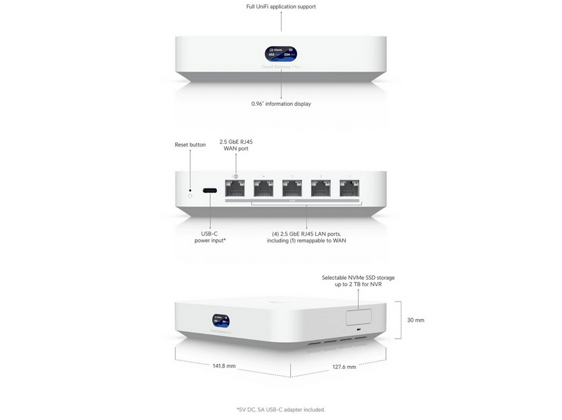 Ubiquiti UniFi Cloud Gateway Max (512GB) - Router
