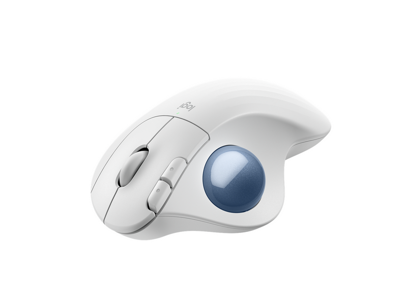 Logitech Ergo M575S - Off-White - Ergonomische Maus (Weiß)