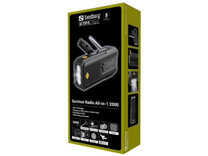 Sandberg Survivor Radio All-in-1 2000 - AM/FM