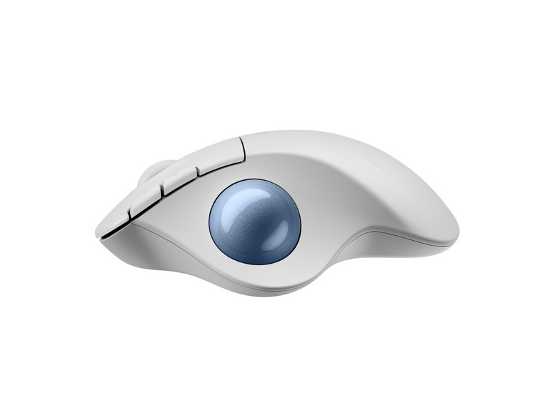 Logitech Ergo M575S - Off-White - Ergonomische Maus (Weiß)