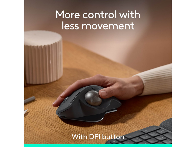 Logitech MX Ergo S - Ergonomische Maus (Schwarz)
