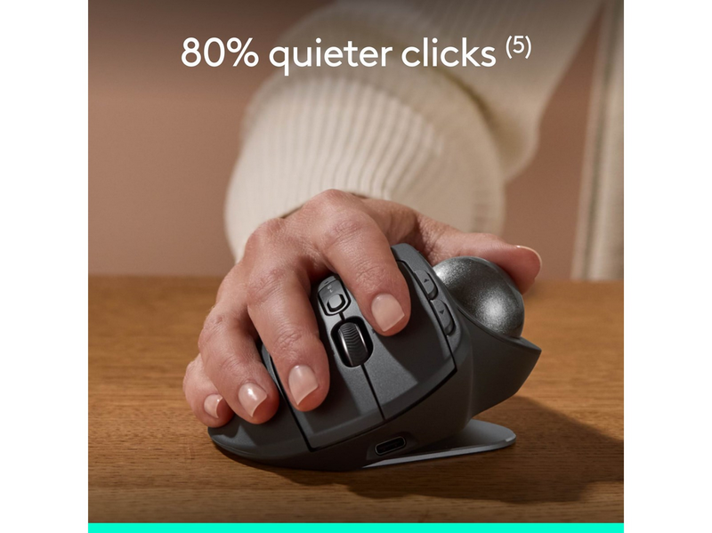 Logitech MX Ergo S - Ergonomische Maus (Schwarz)