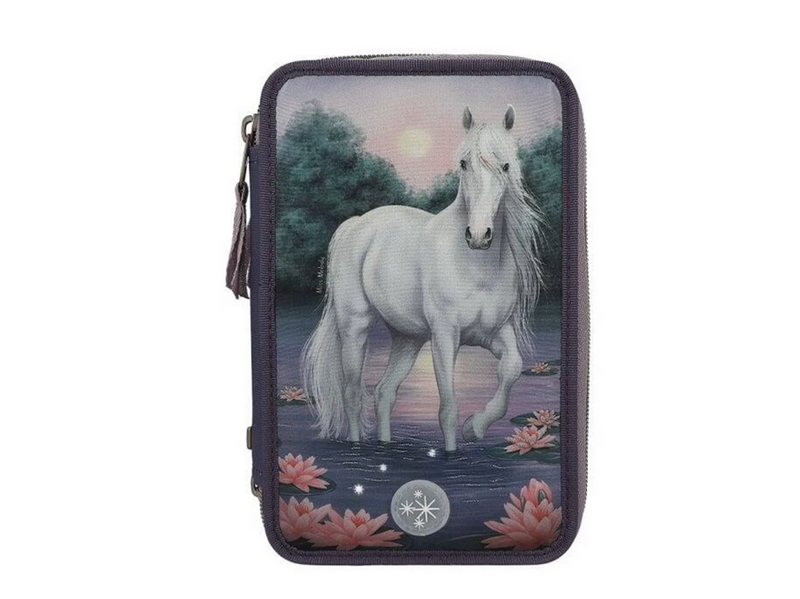 Depesche Miss Melody Triple Pencil Case Searoses LED
