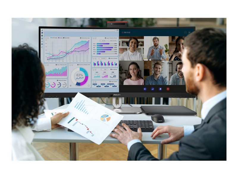 34" Philips 6000 Series 34B2U6603CH - 3440x1440 (UWQHD) - 120Hz - VA - 100W
