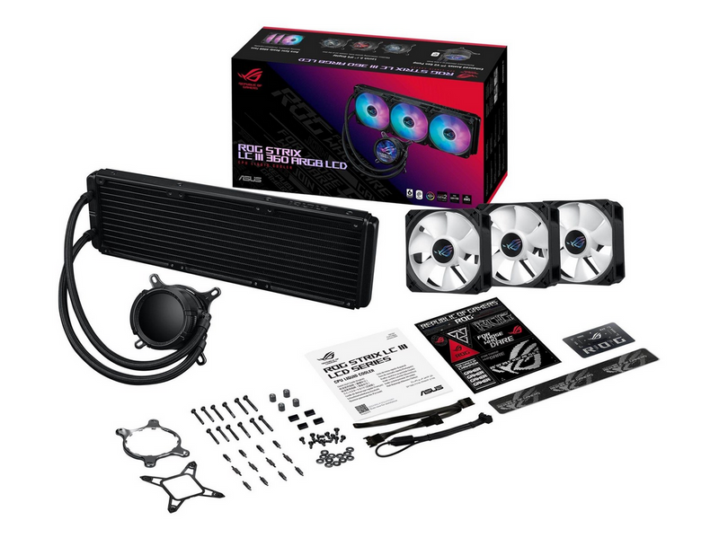 ASUS ROG STRIX LC III 360 ARGB LCD - Black - CPU-Wasserkühlung