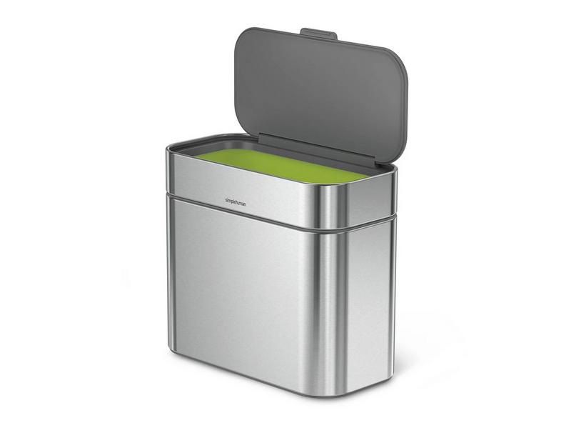 Simplehuman 4L Kompostbehälter, gebürsteter Edelstahl