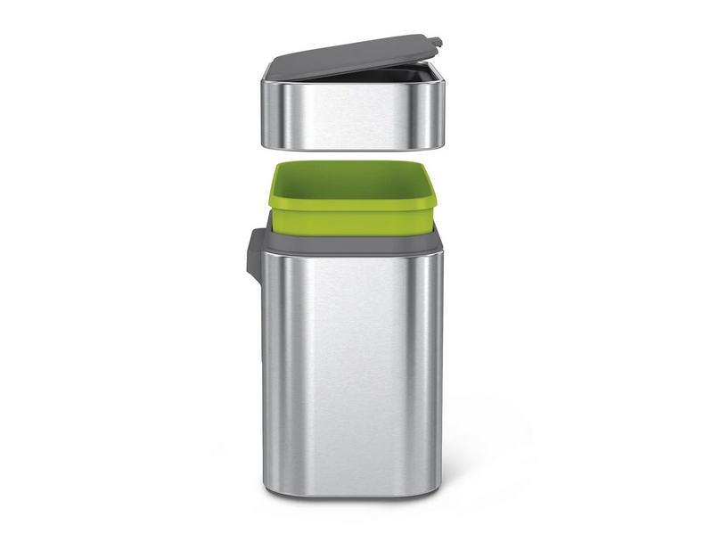 Simplehuman 4L Kompostbehälter, gebürsteter Edelstahl