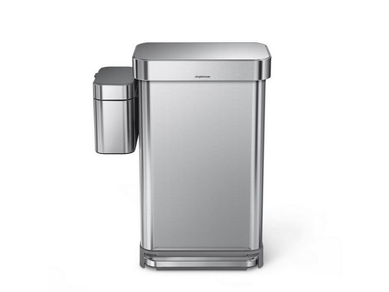 Simplehuman 4L Kompostbehälter, gebürsteter Edelstahl