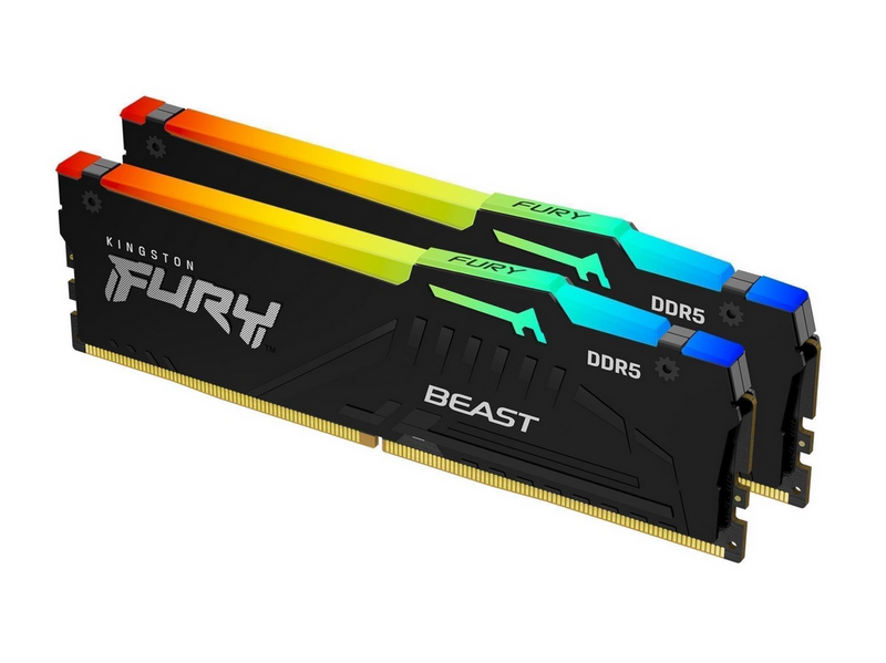 Kingston FURY Beast RGB DDR5-6000 - 32GB - CL36 - Dual Channel (2 pcs) - AMD