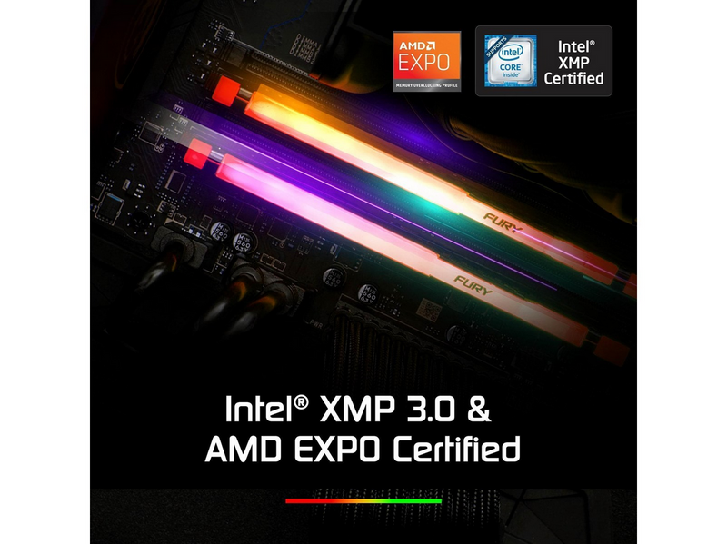 Kingston FURY Beast RGB DDR5-6000 - 32GB - CL36 - Dual Channel (2 pcs) - AMD