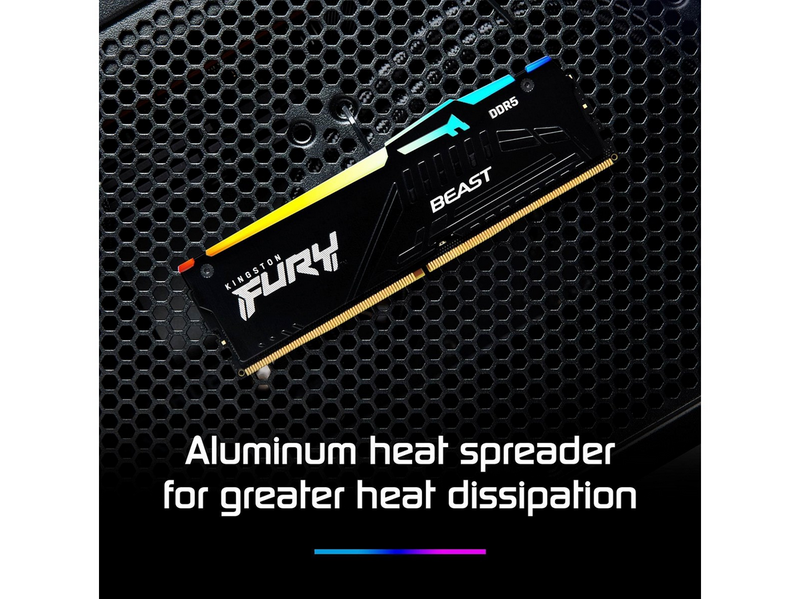 Kingston FURY Beast RGB DDR5-6000 - 32GB - CL36 - Dual Channel (2 pcs) - AMD