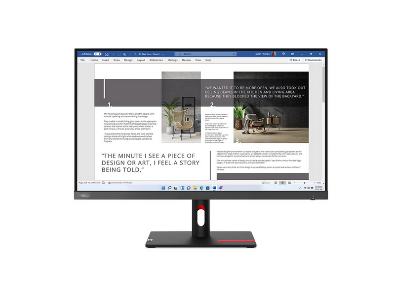 27" Lenovo ThinkVision S27i-30 - 1920x1080 (FHD) - 100Hz - IPS
