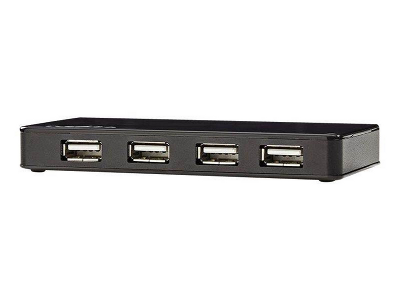 Nedis UHUBU2730BK - hub - 7 ports USB-Hubs - 7 - Schwarz