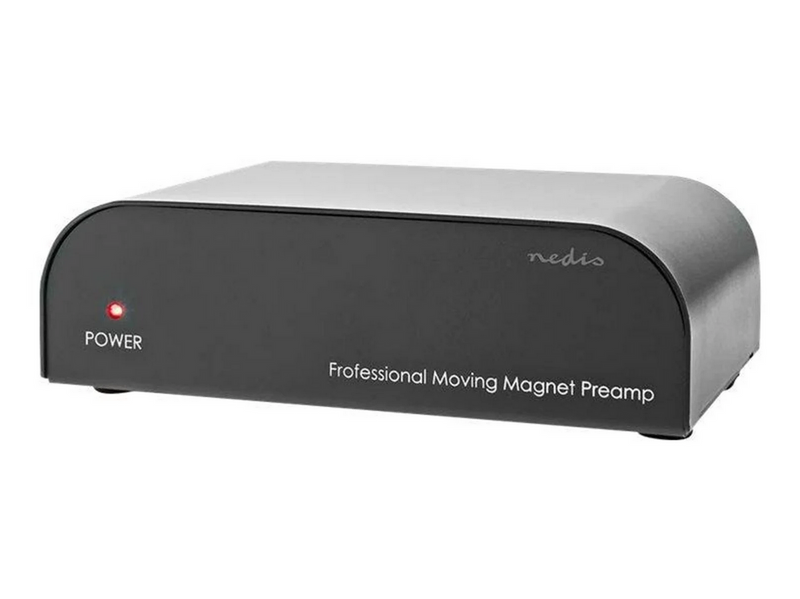 Nedis AAMP2411BK - RIAA Preamplifier (MM) - Phono-Vorvestärker - Schwarz